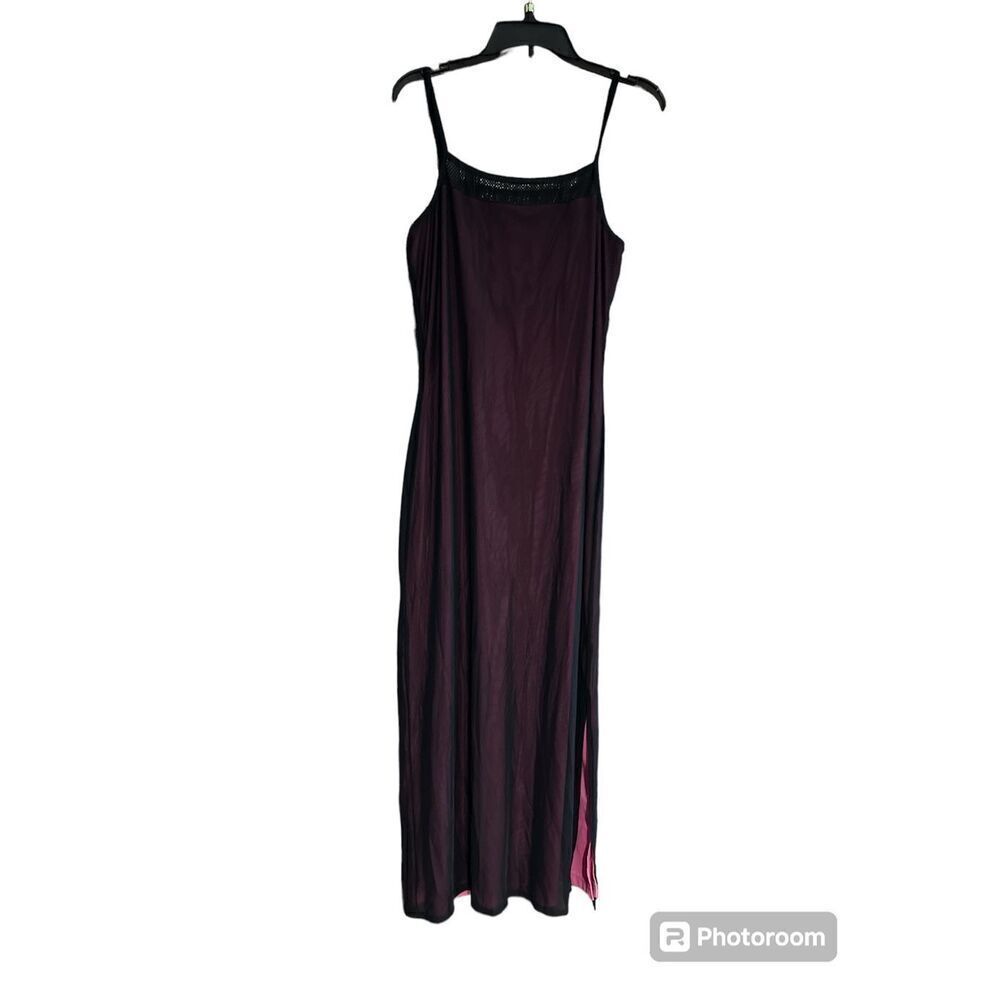 Vintage Newport News 90s Y2K slip dress maxi goth punk M